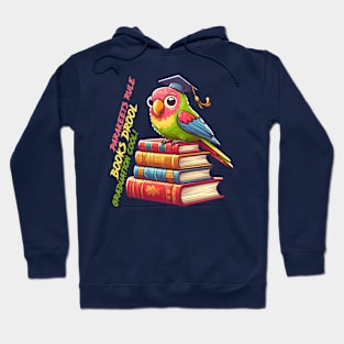 parakeets rule books drool graduation cool Hoodie